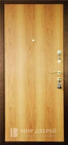 Дверь металлическая уличная входная эконом №3 внутренняя - фото