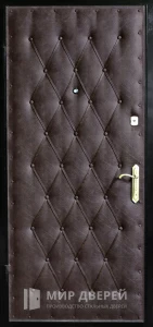 Входная дверь с винилискожей дутая №28 внутренняя - фото