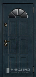 Уличная дверь со стеклом в частный дом №4 внешняя - фото